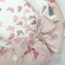 Protectie somn – Baby Nest Fluturi roz
